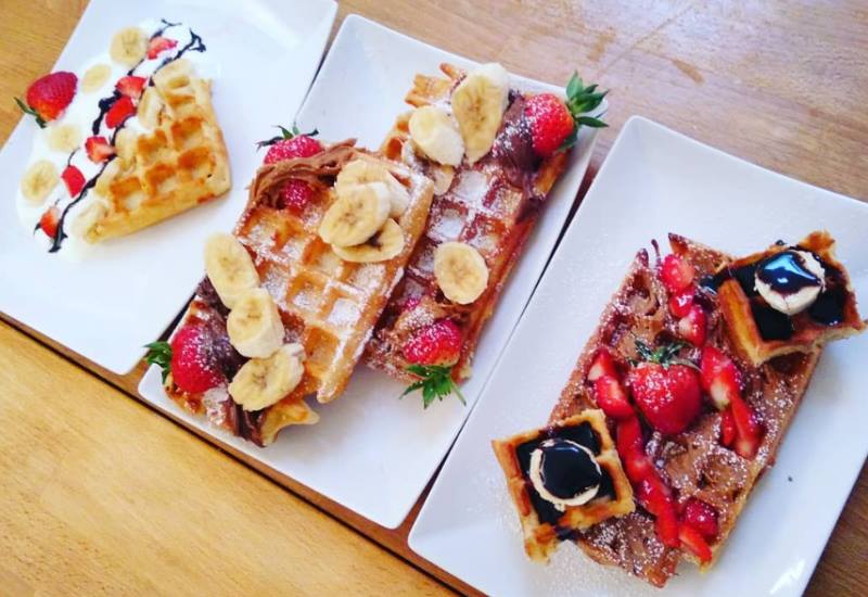 3 waffles at the bruges workshop